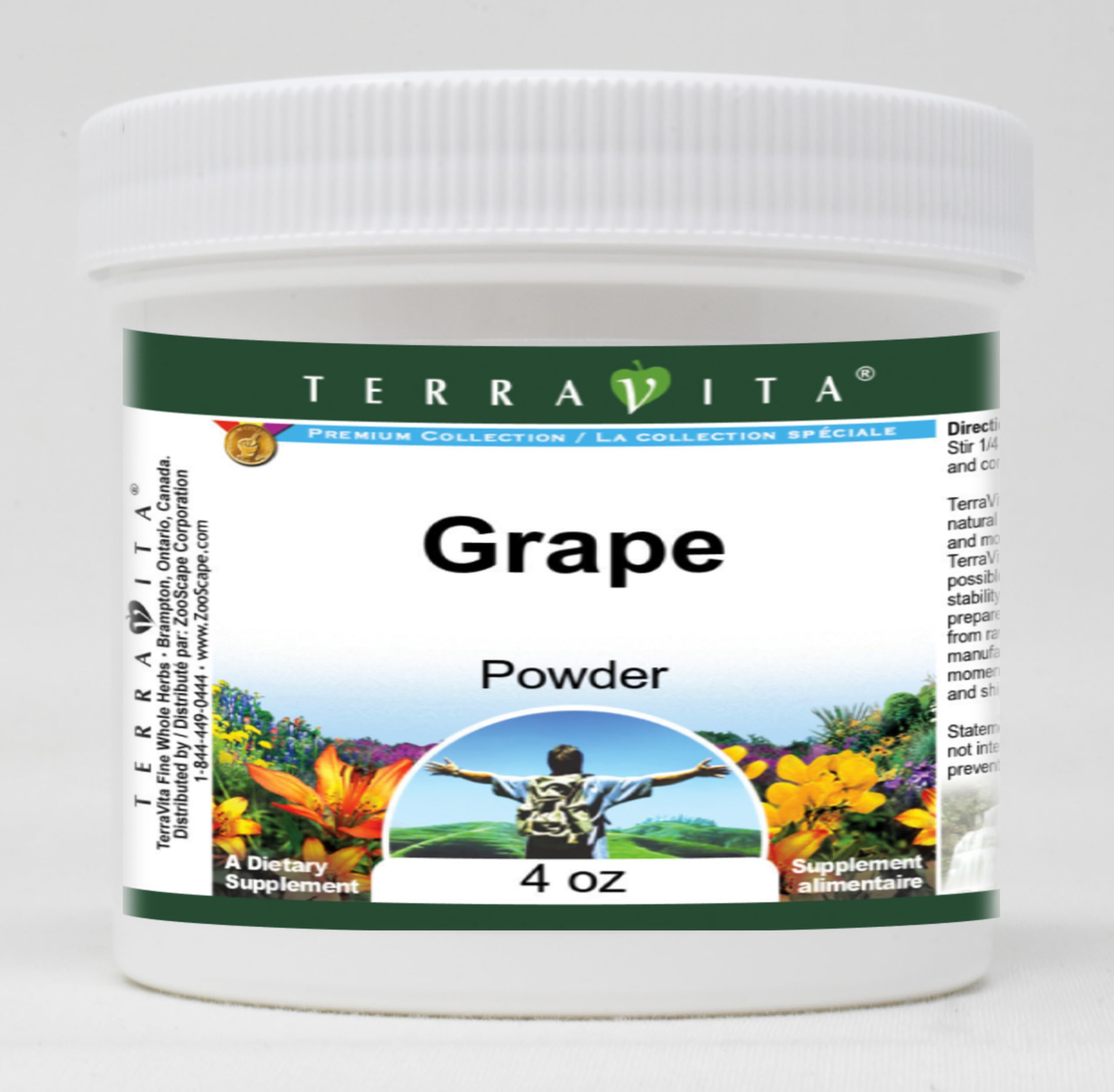 Organic Grape Powder 4 oz (3 Pack) - 100% Natural Freeze-Dried Fruit Powder for Smoothies, Baking & Healthy Snacks - ZIN: 520459