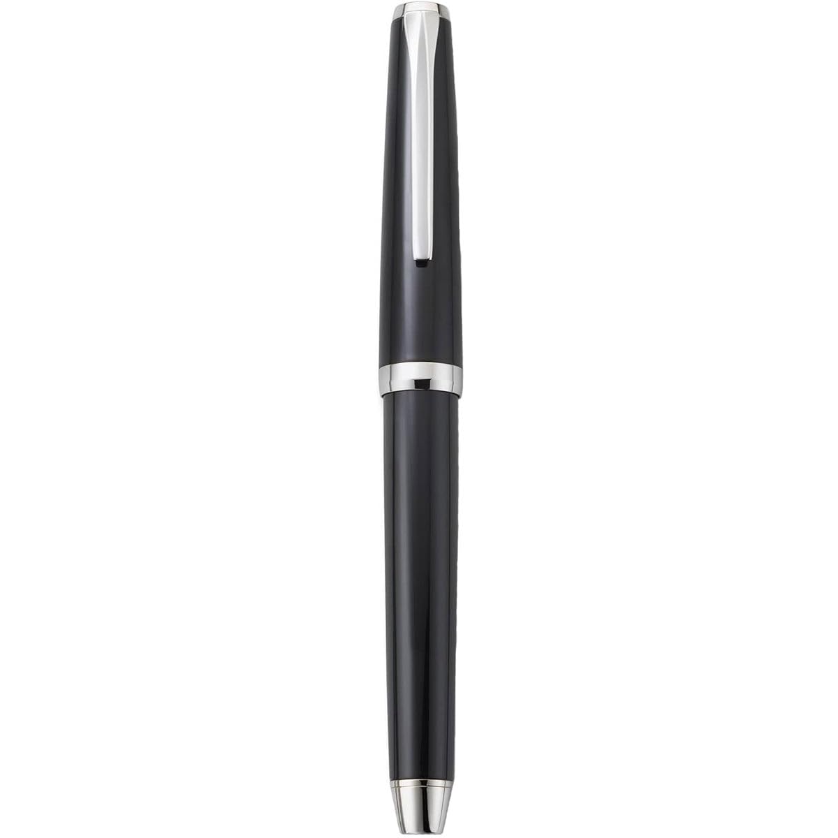 Premium PILOT Metal Falcon Fountain Pen - Black Barrel with Medium Nib (Model 60670) - Ideal for Calligraphy, Business Signatures & Luxury Gift Giving