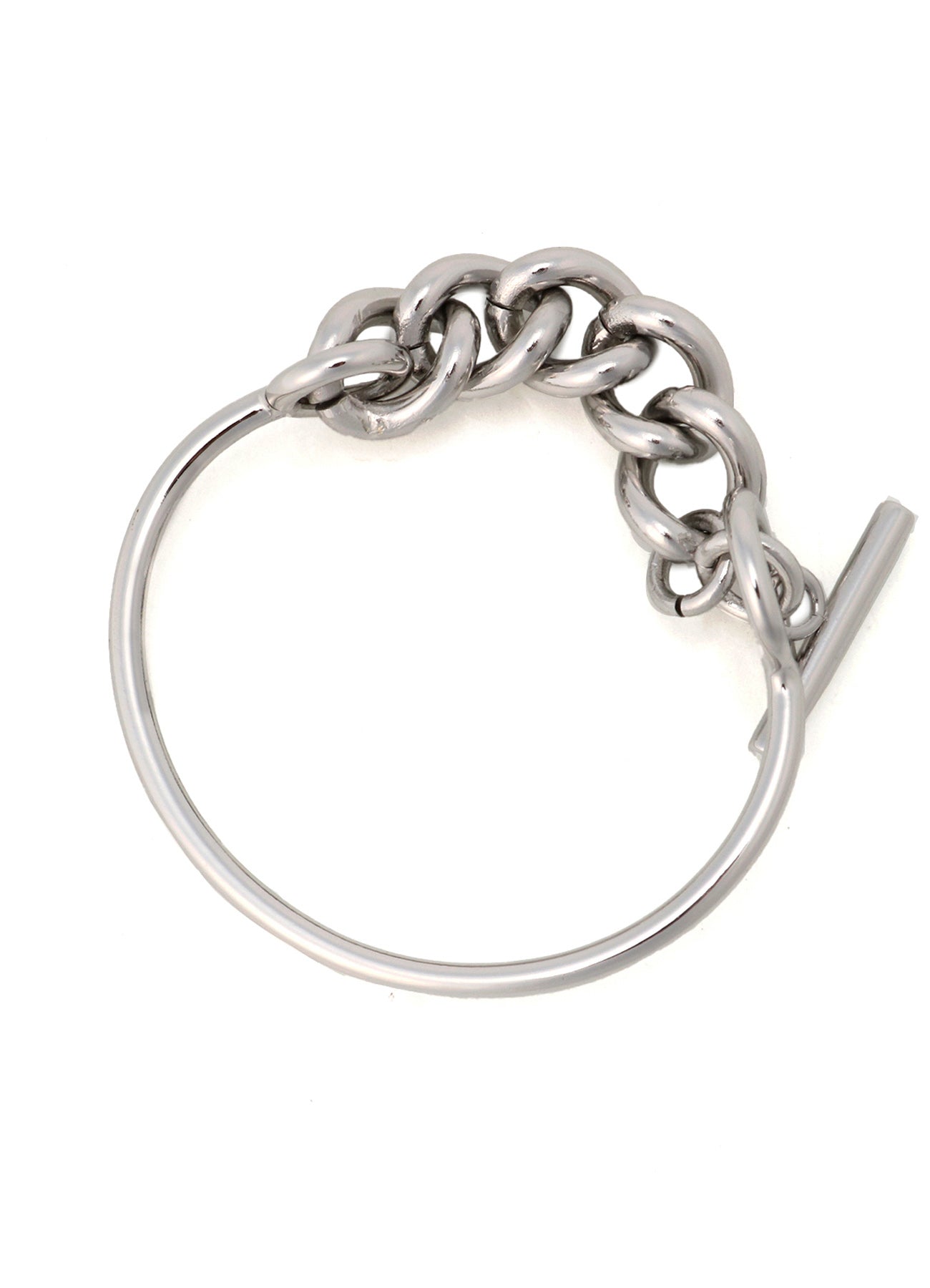 Stylish Brass Chain Bangle Bracelet for Women - Trendy Gold Jewelry Accessory for Casual, Party & Everyday Wear