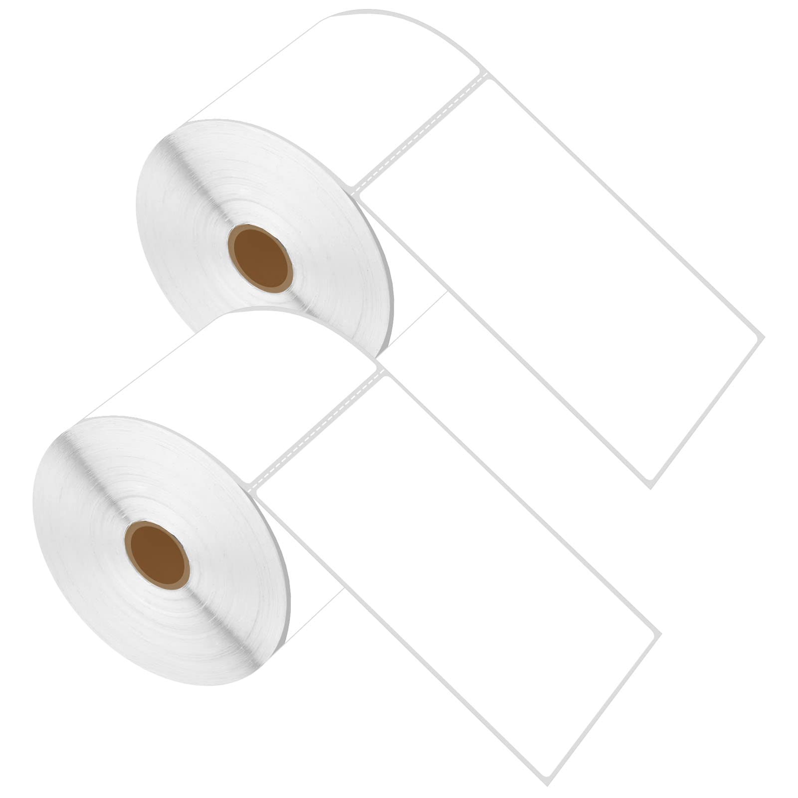USUPERINK 4'' x 6'' Direct Thermal Shipping Labels (2 Rolls, 500 Labels/Roll) - Perforated UPC Barcode Postage Labels for Zebra, Rollo & Desktop Printers - Perfect for E-commerce, Warehouse & Small Business Shipping
