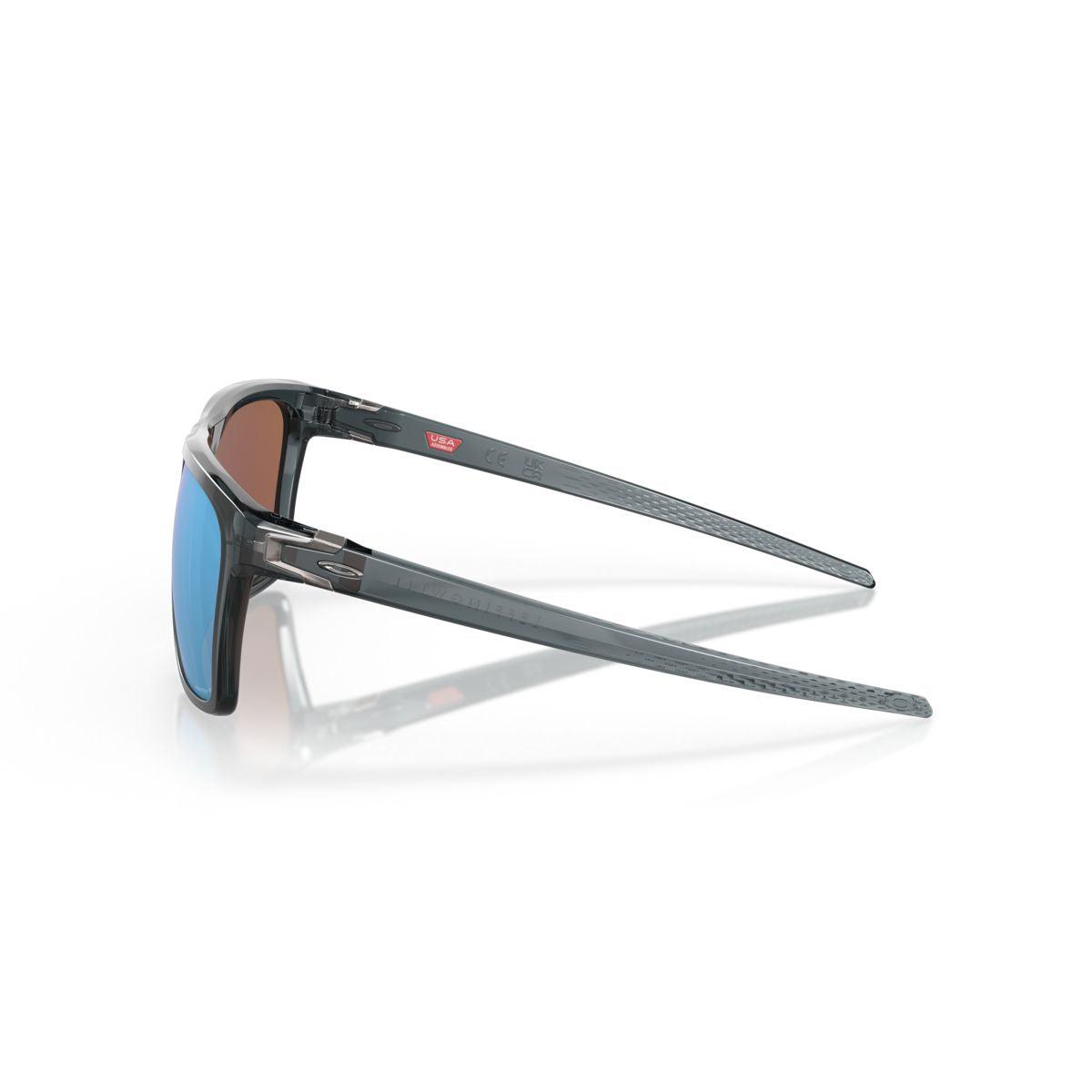 Oakley Leffingwell Crystal Black/Prizm Deep Water Polarized Sunglasses 0OO9100 910005 - UV Protection for Outdoor Sports, Fishing & Driving