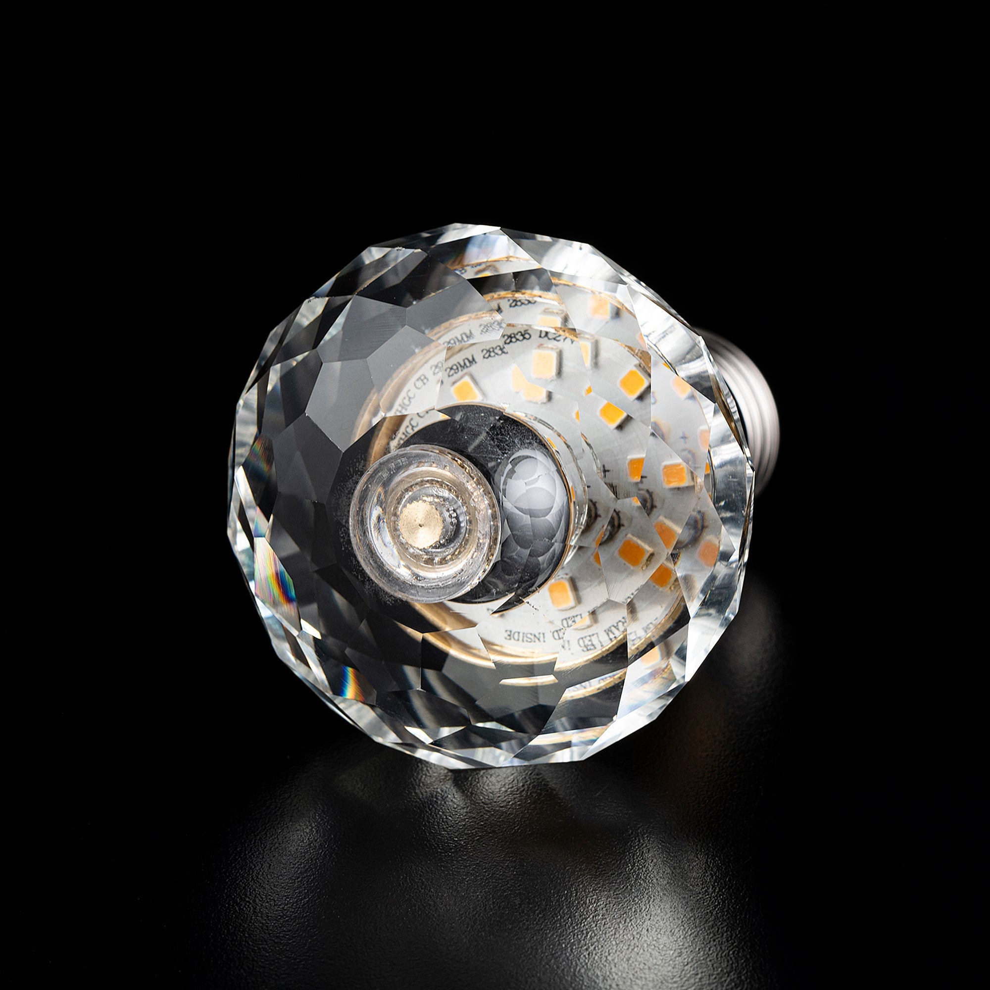 ORBIT DIAMOND Crystal LED Light Bulb - Energy Efficient Decorative Lighting for Chandeliers, Ceiling Fixtures & Home Decor - Perfect for Living Room, Bedroom, Dining Room & Wedding Decorations