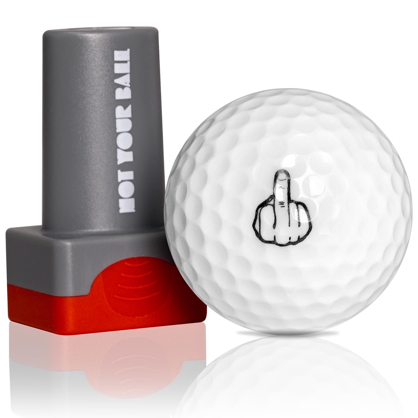 QUBI Reusable Self-Inking Golf Ball Stamp Marker - Personalized Golf Ball Stamper for Men & Women - Perfect Golf Gift & Accessory for Identifying Golf Balls on the Course (Ideal for Tournaments, Practice & Gifting)