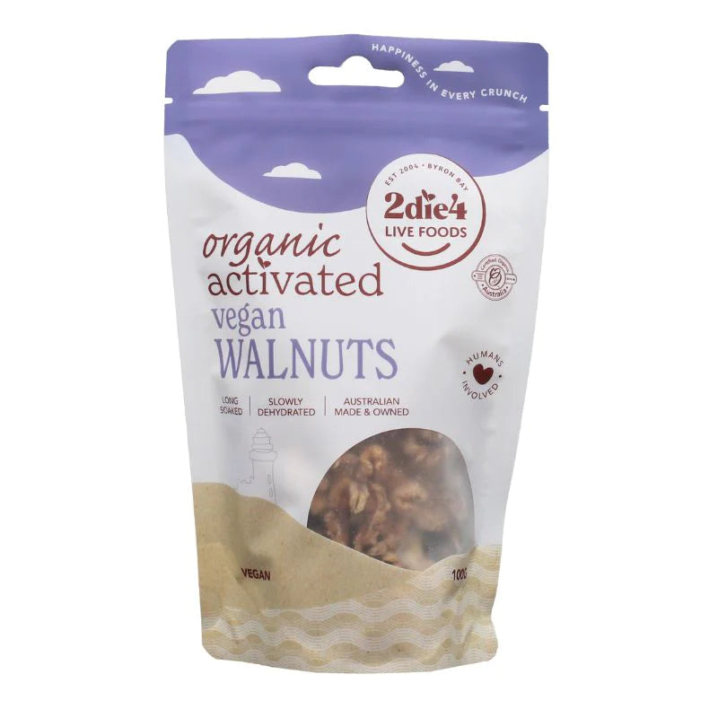 Organic Vegan Activated Walnuts 275g (9.7 oz) - Premium Raw Superfood for Smoothies, Baking & Healthy Snacking