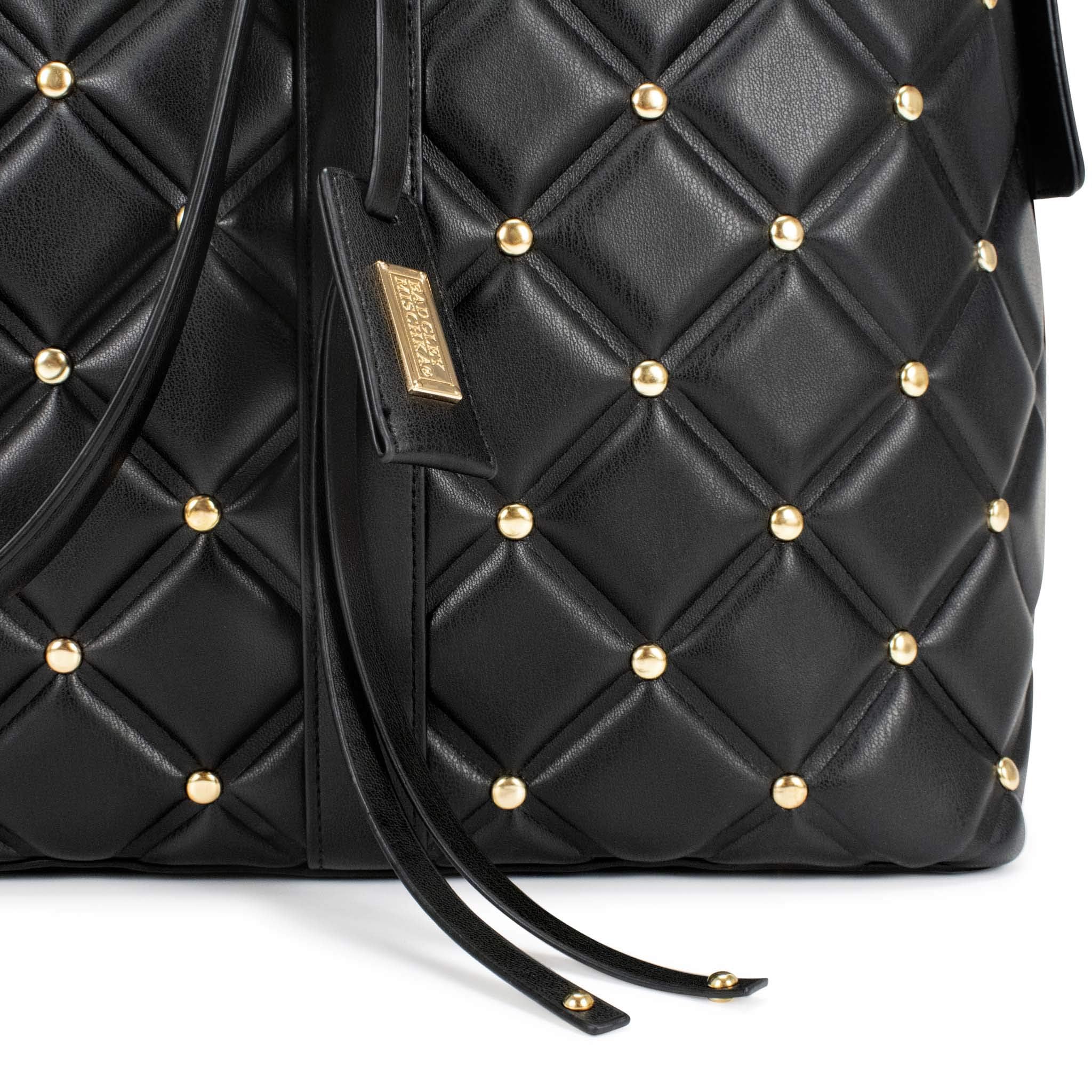 Badgley Mischka Quilted Weekender Travel Tote Bag - Lightweight Packable Carry-On for Women | Perfect for Weekend Getaways, Business Trips & Airplane Travel