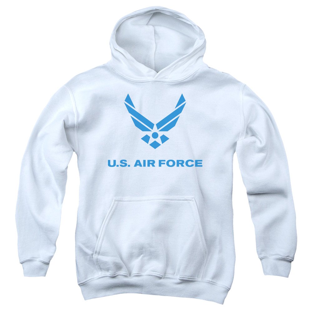 U.S. Air Force Classic Blue Logo Hoodie for Boys & Youth - Comfortable Casual Wear for School, Sports & Outdoor Activities