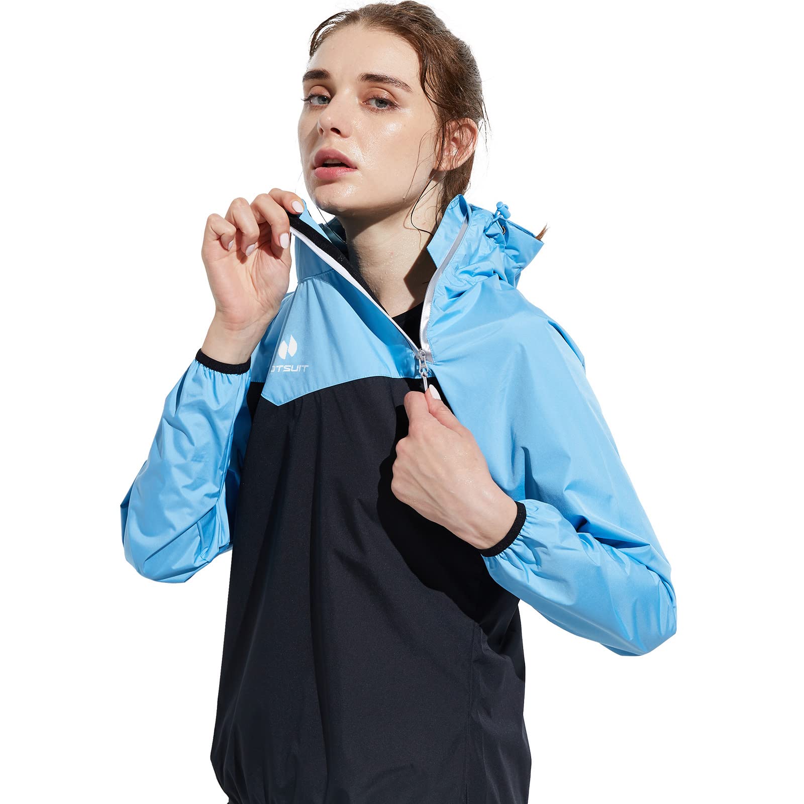 HOTSUIT Sauna Suit for Women - Weight Loss Workout Jacket with Sweat Technology for Boxing, Gym & Fitness Training | Perfect for Home Exercise, Running & Post-Workout Recovery