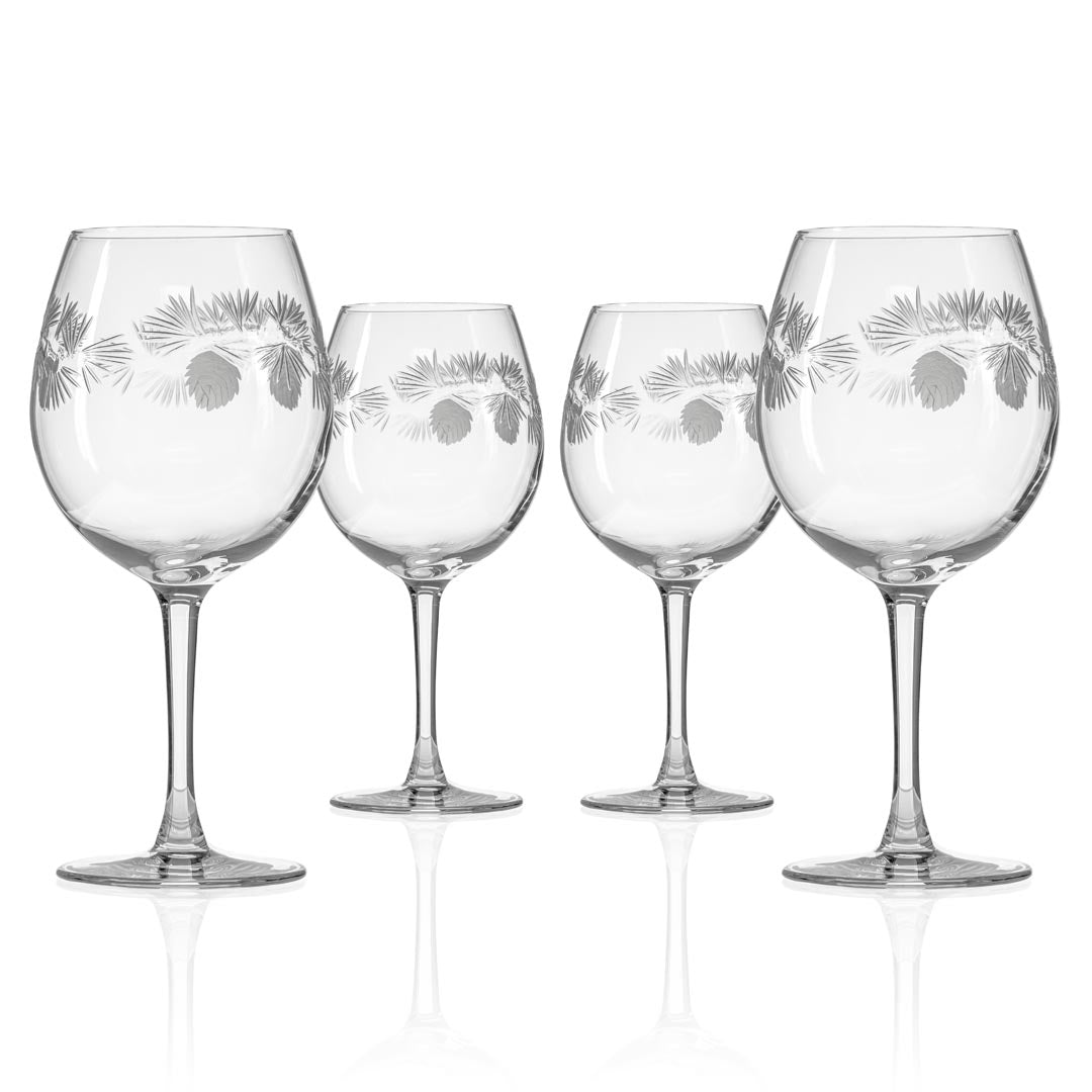 Premium Icy Pine 18oz Red Wine Glasses Set - 12 Pack Shatter-Resistant Balloon Wine Cups for Parties, Weddings & Home Entertaining