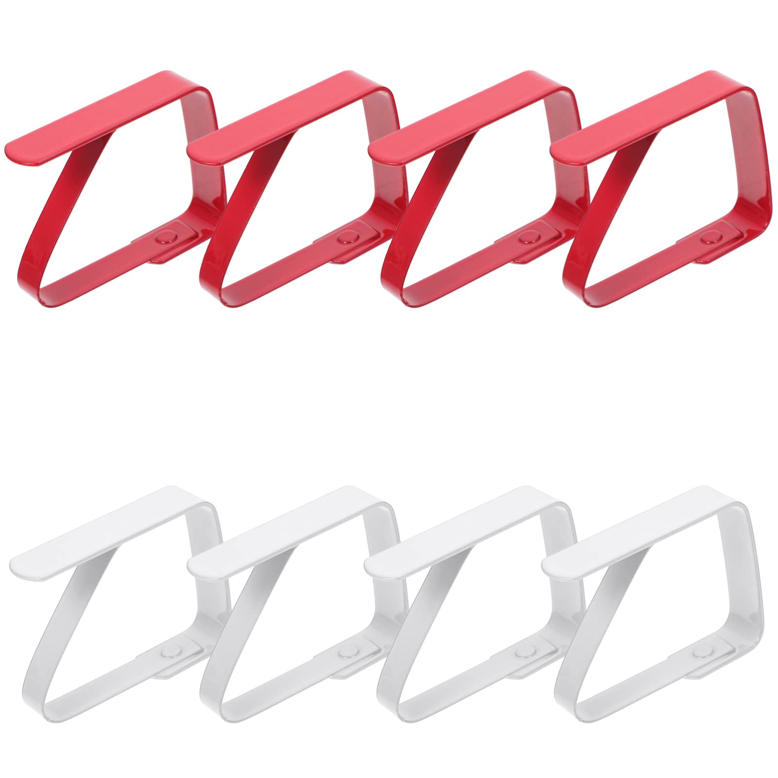 GANAZONO 8Pcs Stainless Steel Tablecloth Clips - Heavy Duty Metal Table Cover Clamps for Outdoor Picnic, Wedding, Party, and Camping - Secure Tablecloth Holder for Windy Days and Decorative Use