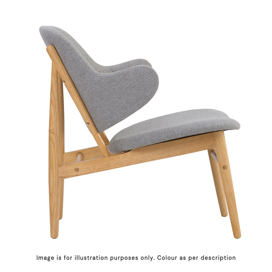 VERONIC Lounge Chair - Teal & Natural Fabric Upholstered Modern Accent Chair for Living Room, Bedroom, or Office - Comfortable Seating with Stylish Design