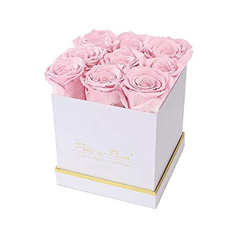 Luxury Long Lasting Preserved Roses in White Gift Box - 5.5