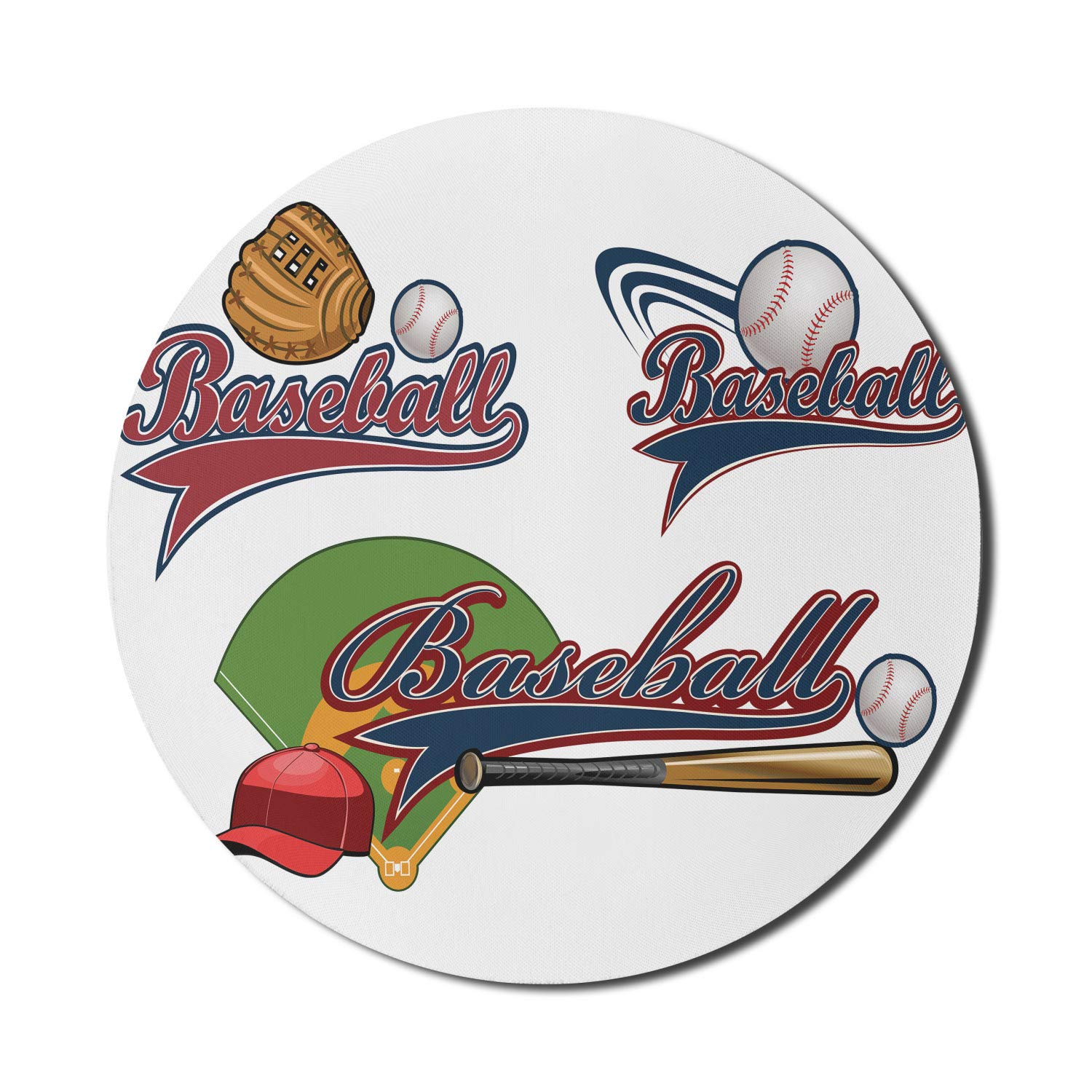 Ambesonne Baseball Sports Mouse Pad - 8