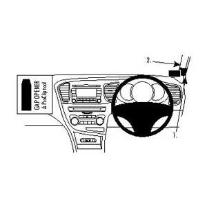 ClicOn No Holes Right Hand Dash Mount for Kia Optima 2011-2016 - Secure Phone Holder for Safe Driving & GPS Navigation