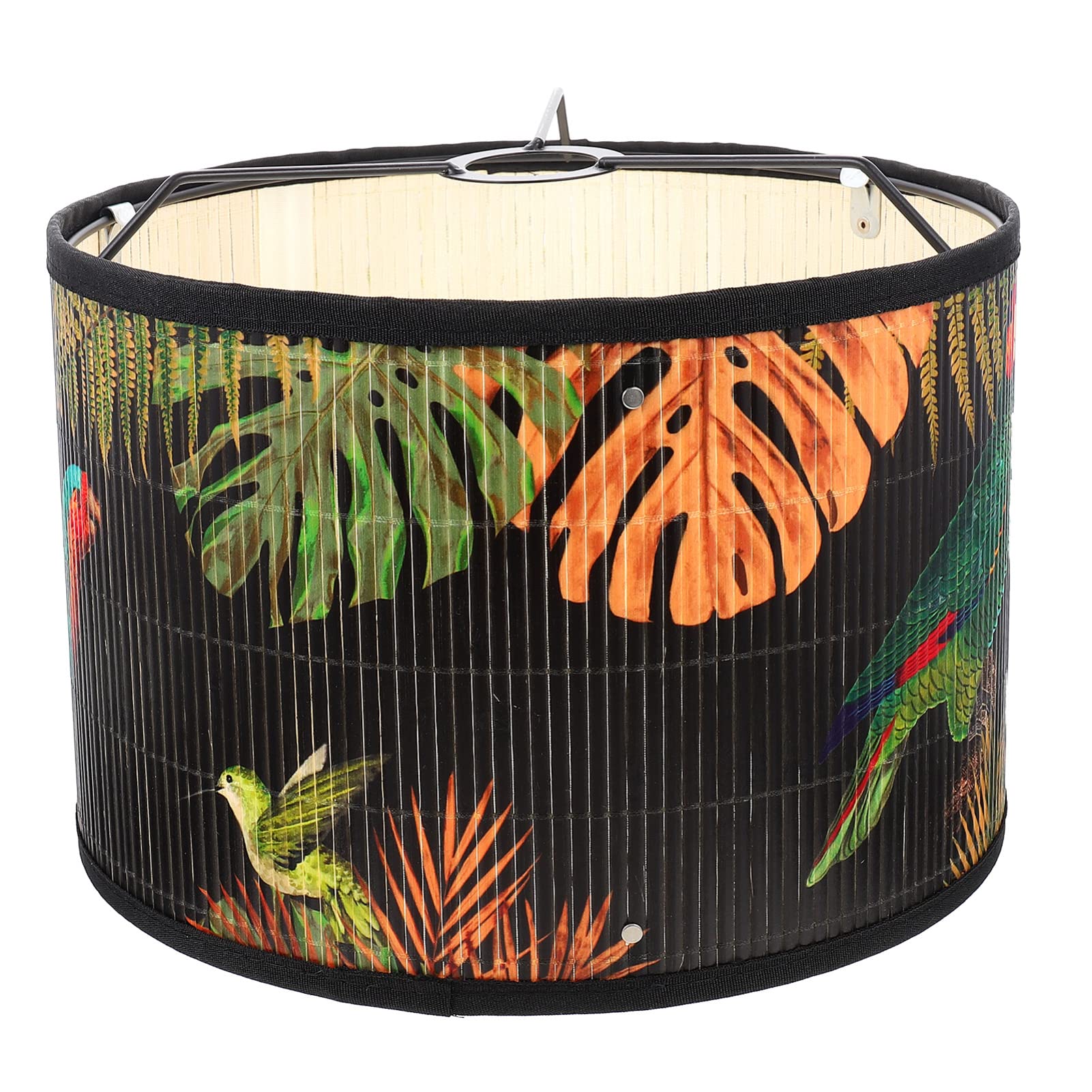Tall Linen Fabric Drum Lampshade - Medium Cylinder Lamp Shade with Spider Construction | Clip-On Light Cover for Bedroom, Living Room & Chandelier Lighting