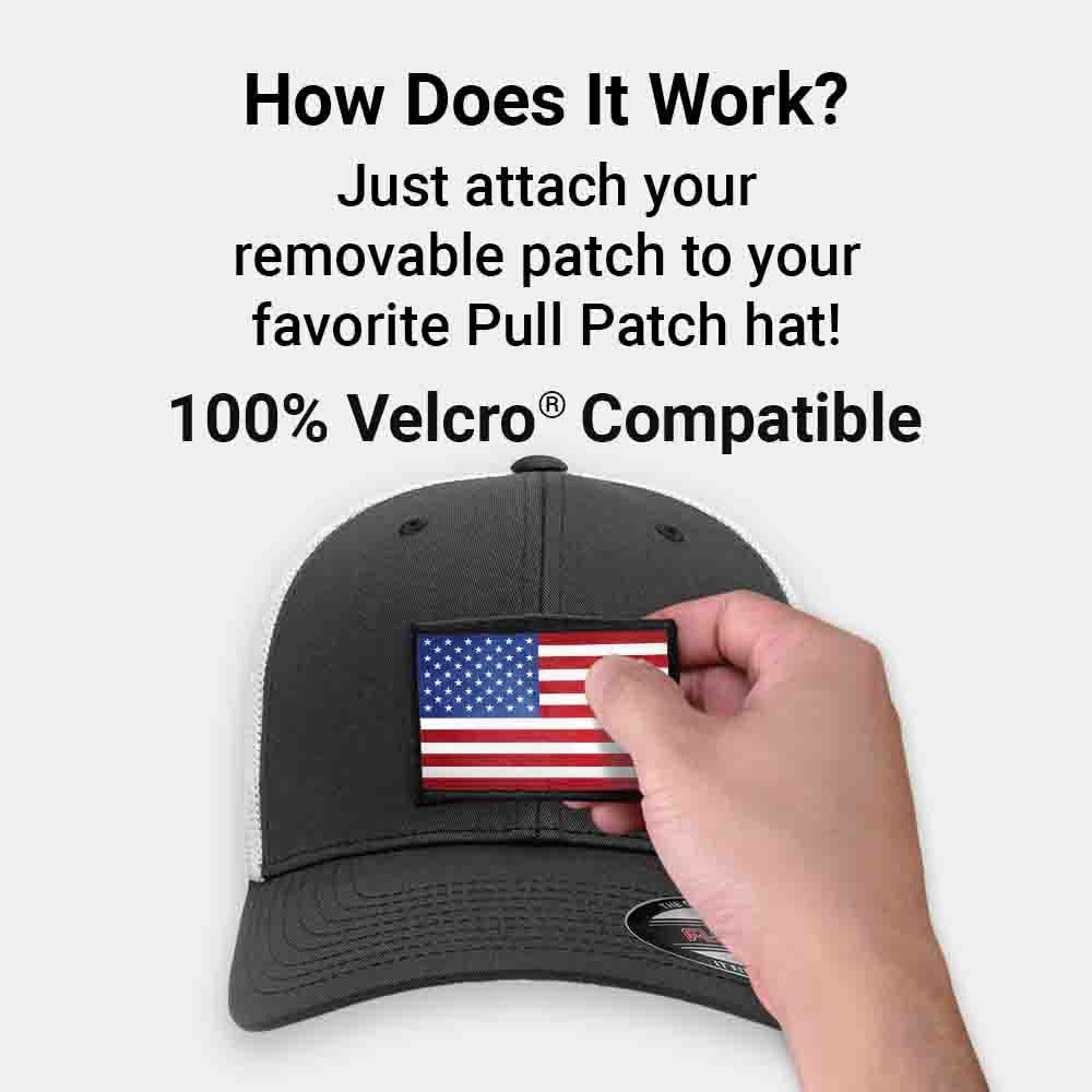 Pull Patch Curved Bill Snapback Trucker Hat - Tactical Cap with 2x3 Inch Loop for Morale Patches | Adjustable Military Style Baseball Cap for Outdoor, Tactical & Casual Wear