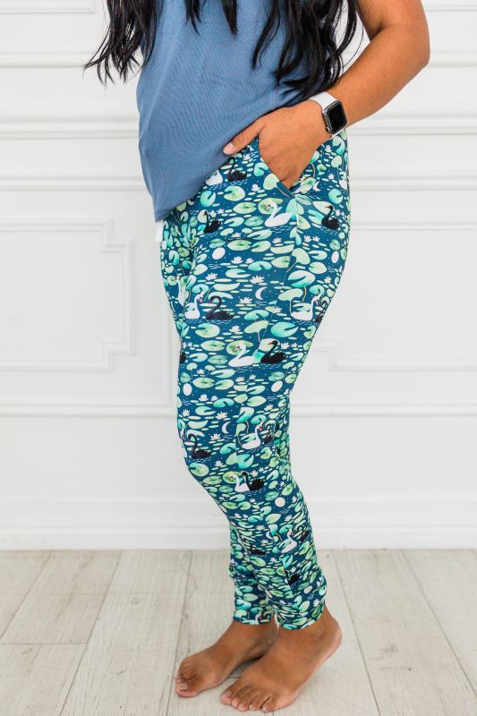 Swan Lake Women's Modal Jersey Joggers - Soft Stretchy Lounge Pants for Yoga, Running & Casual Wear