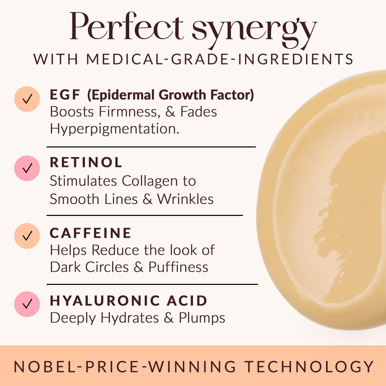 Best Anti-Aging Eye Cream for Dark Circles & Puffiness - Retinol & Hyaluronic Acid Eye Treatment with EGF & Caffeine - Reduces Wrinkles, Firms & Brightens Under Eye Bags - 0.67 oz - Perfect for Night Routine & Daily Skincare Regimen