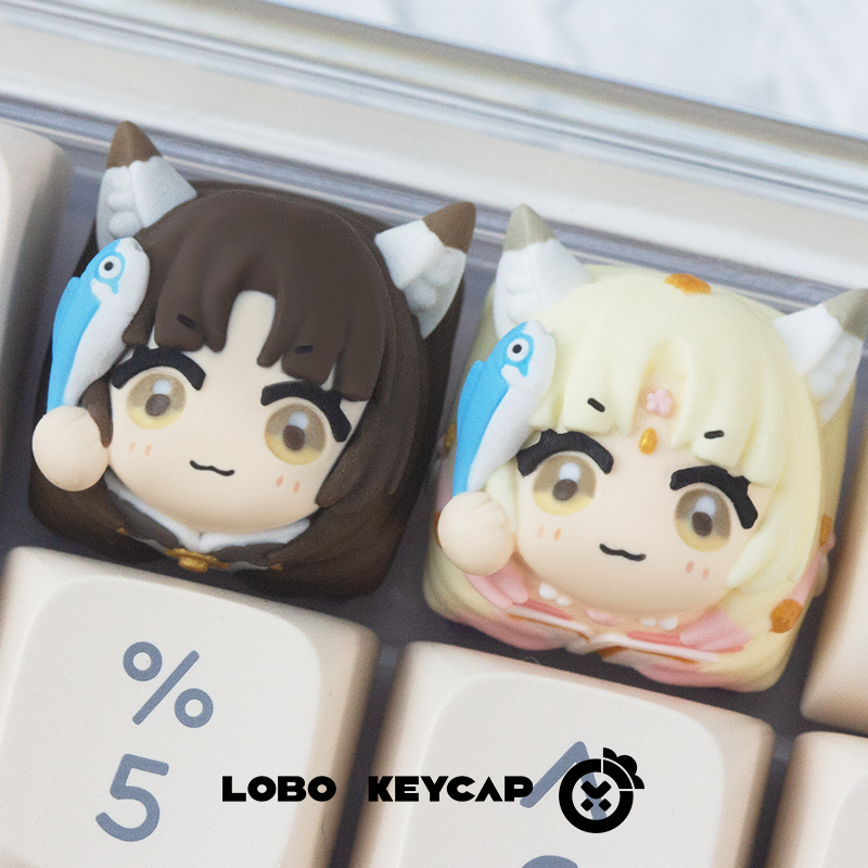 Naraka: Bladepoint Custom Resin Keycaps - Unique Keyboard Decorative Keycaps for Gaming & Mechanical Keyboard Enthusiasts
