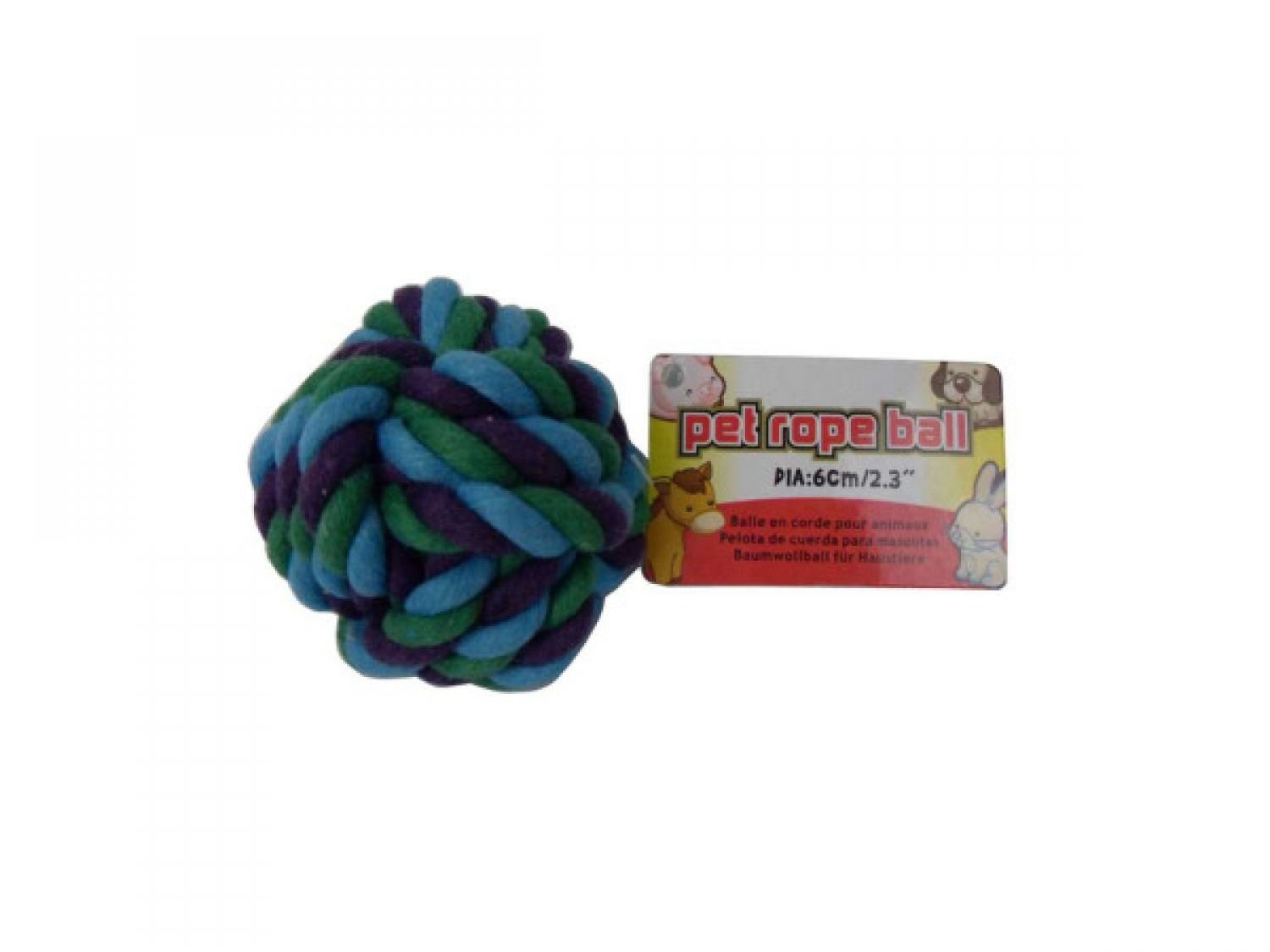 Bulk Dog Rope Ball Toys - Set of 96 for Large Dogs, Chew-Resistant Pet Supplies | Perfect for Fetch, Tug-of-War & Interactive Playtime