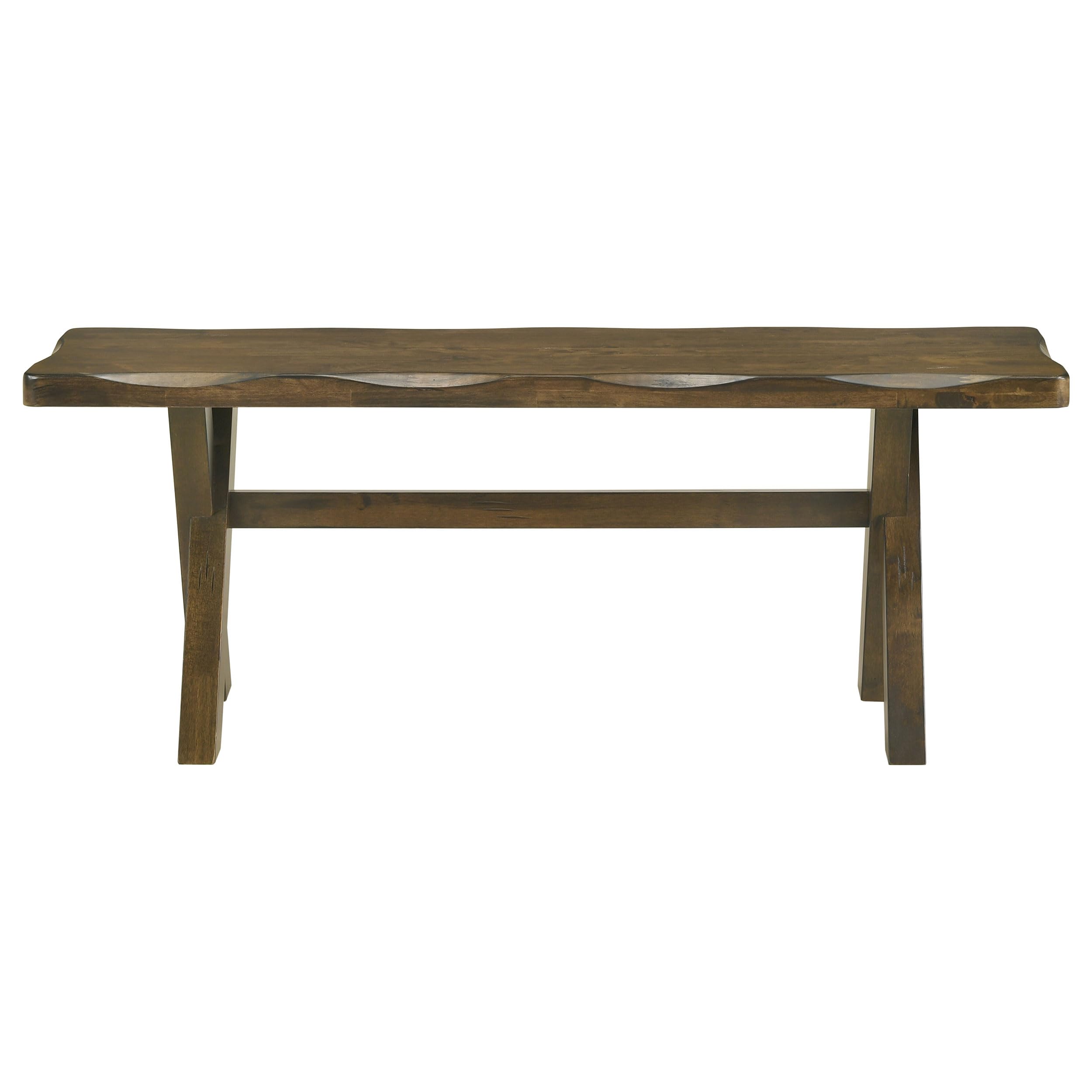 Coaster Furniture Alston Bench in Knotty Nutmeg Finish - Stylish and Durable Wooden Entryway Bench for Hallway, Living Room, or Bedroom Decor