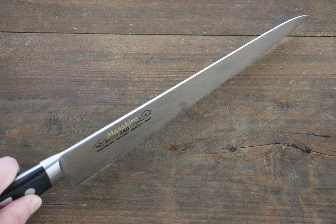 Masahiro Molybdenum Sujihiki Slicing Knife - Premium Japanese Chef Knife for Sushi, Sashimi & Meat - Perfect for Professional Chefs & Home Cooking