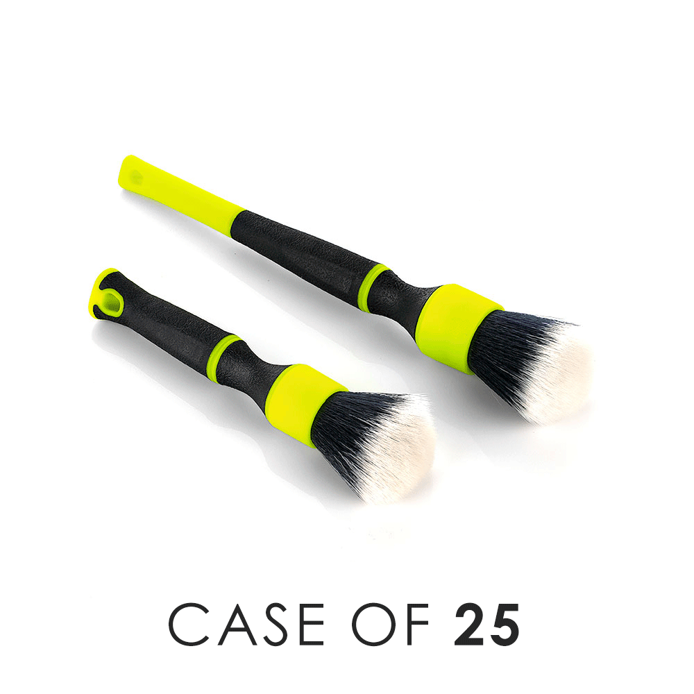 TriGrip Synthetic Detailing Brushes Set - Premium Car Detailing Kit for Interior & Exterior Cleaning - Perfect for Auto Enthusiasts & Professional Detailers