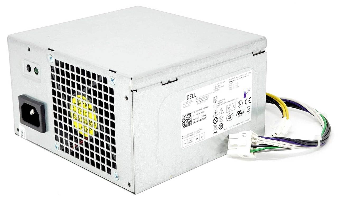 Original Dell 290W Power Supply Replacement - Huntkey E-Star 04FGD7 AC Adapter for Dell Optiplex 3020/7020/9020 PCs - Perfect for Office Workstations & Home Desktop Computers