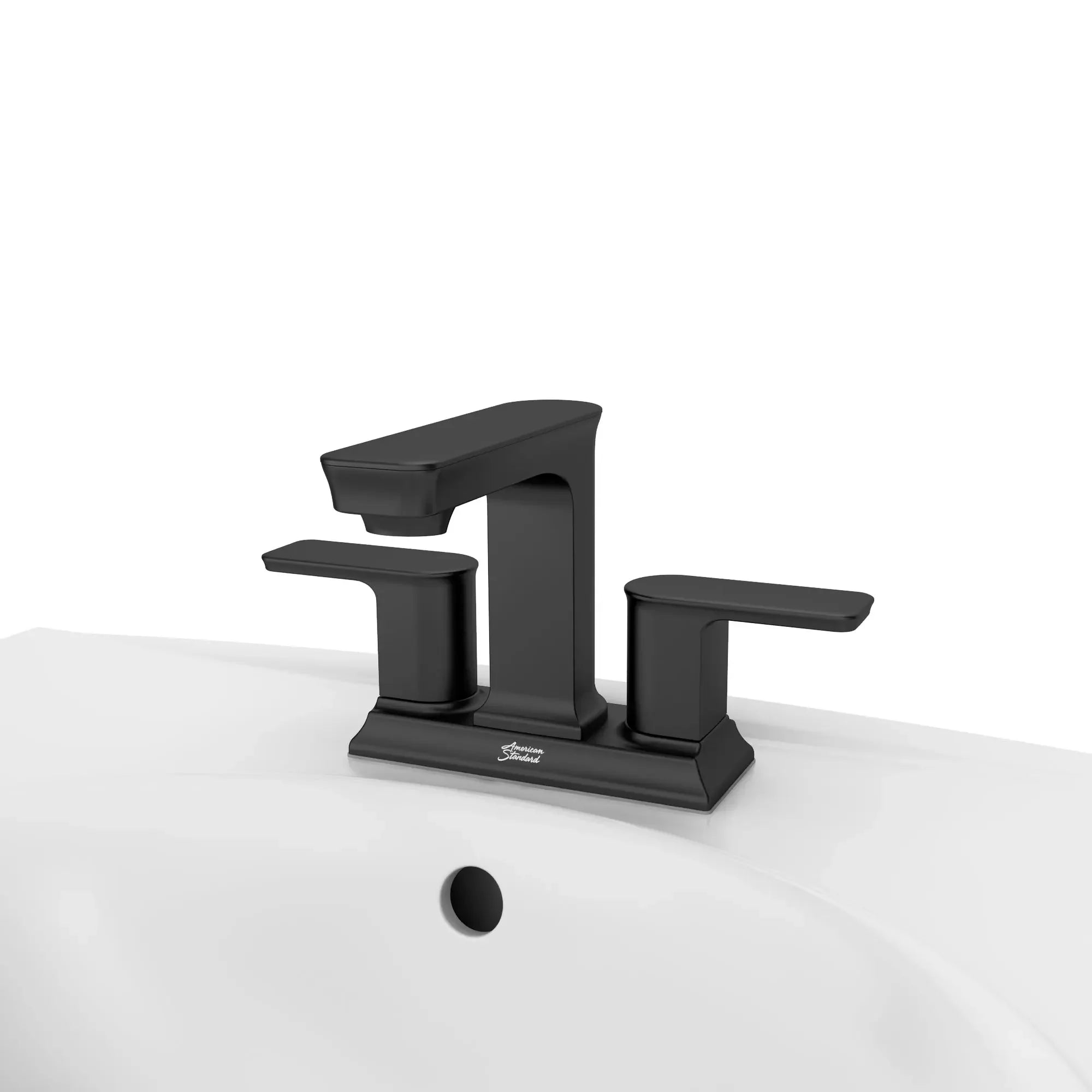 Forsey® 4 Inch Centerset 2 Handle Bathroom Faucet - 1.2 GPM/4.5 LPM Water-Saving Design with Lever Handles - Perfect for Bathroom Vanity Sink and Powder Room Installation