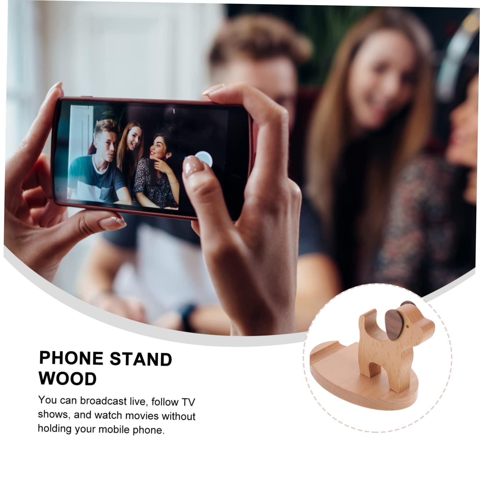 DOITOOL Cute Dog Phone Stand Holder - Adjustable Desk Organizer for iPhone, Samsung, Smartphones - Perfect for Office, Home, Bedroom & Car Use