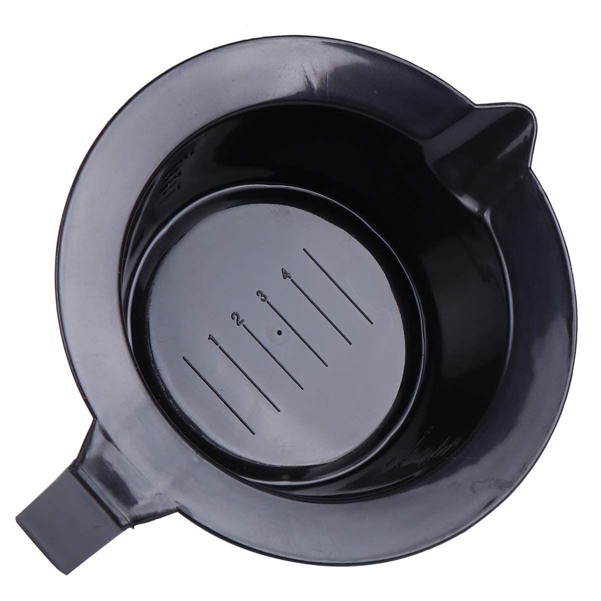 ZAUKY Professional Hair Dye Mixing Bowl with Handle - Salon & Spa Styling Tool for Hair Coloring (2-Pack, Black) - Perfect for At-Home Hair Treatments & Professional Salon Use