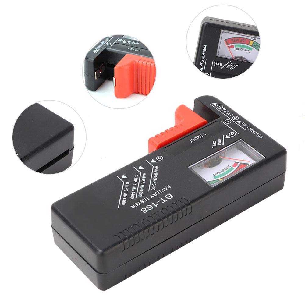 Digital Battery Tester BT168 - Accurate Voltage & Capacity Checker for 1.5V AA AAA 9V Button Batteries | Essential Tool for Home, Office & Electronics Repair