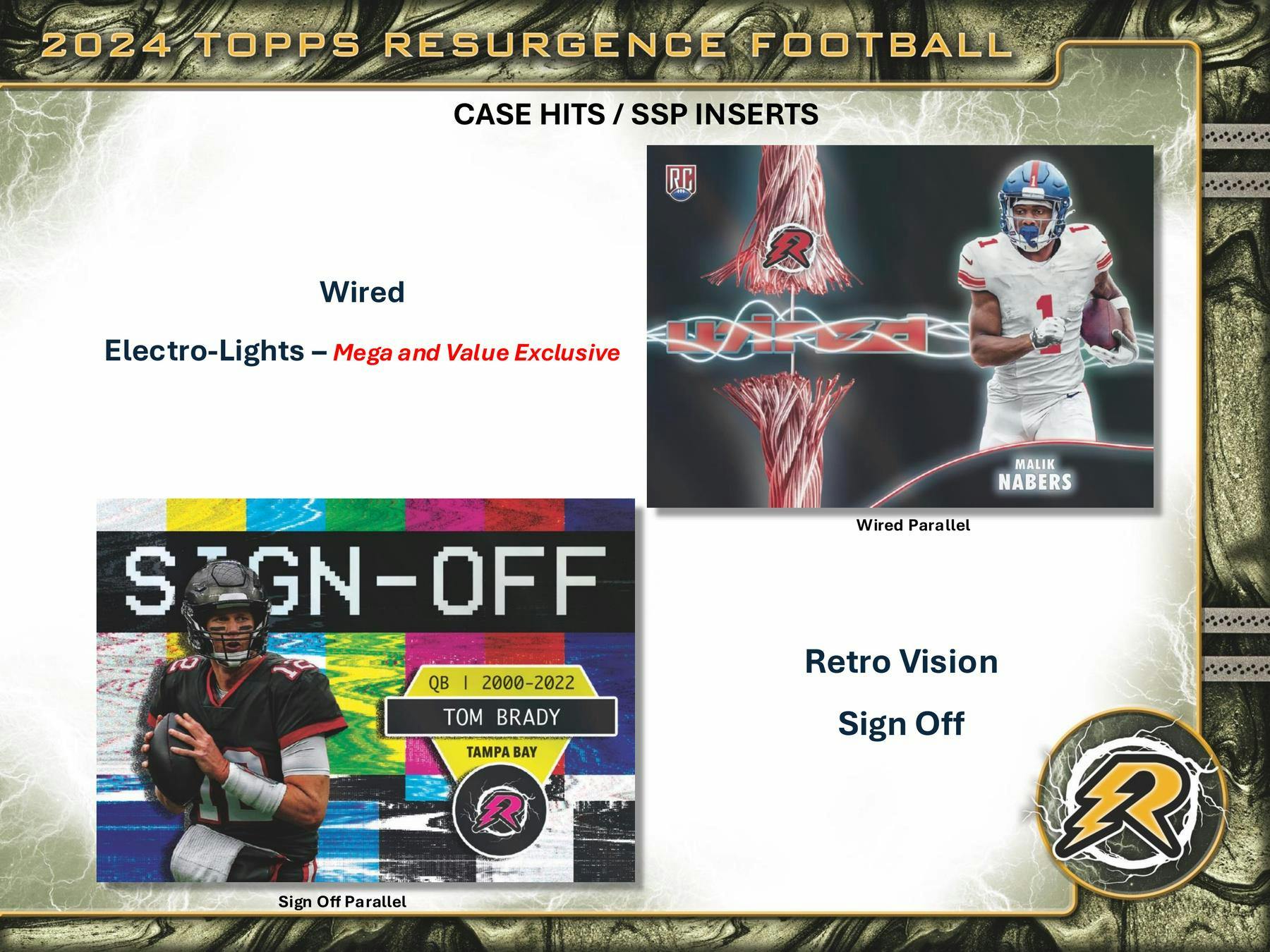 2024 Topps Resurgence Football Hobby Box - Premium NFL Trading Cards Collection for Collectors & Fans - Perfect for Sports Memorabilia, Gifts, and Investment