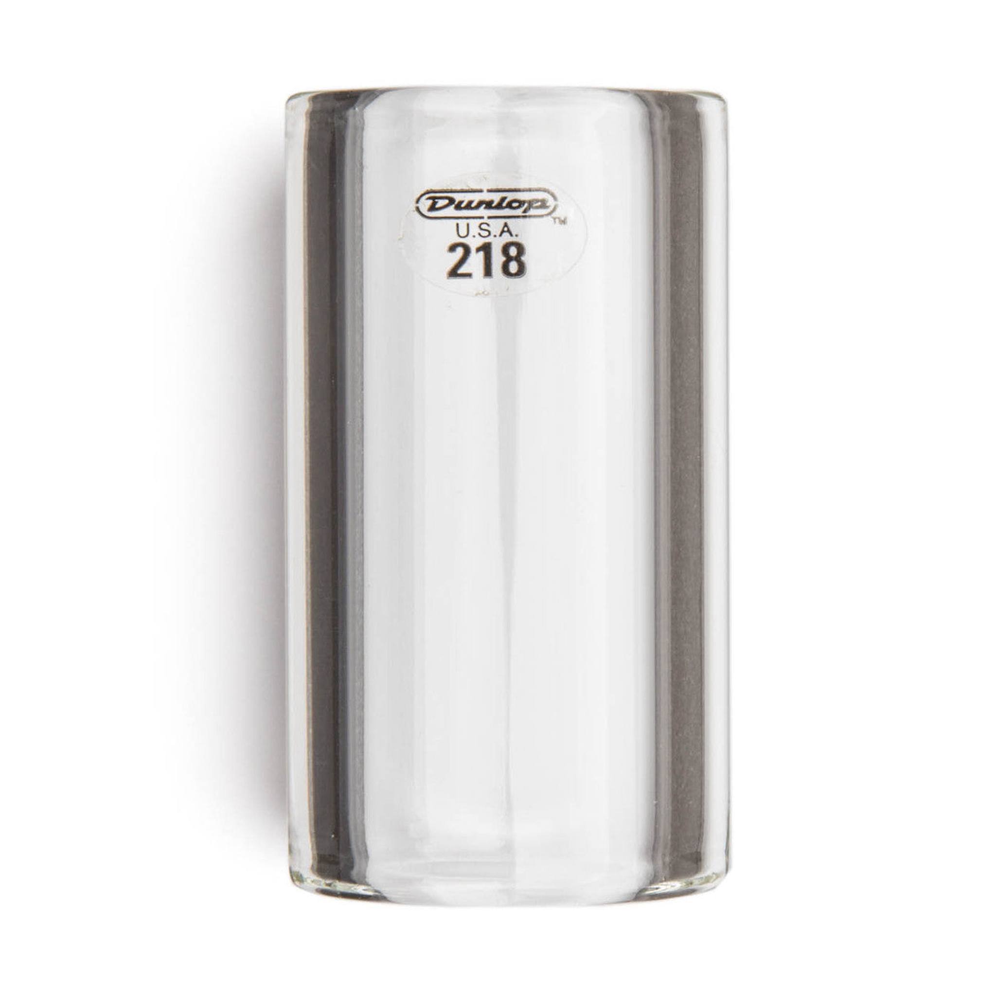 Dunlop J213 Glass Short Slide - Heavy Wall, Medium Diameter Guitar Slide for Blues & Rock Musicians - Perfect for Electric & Acoustic Guitar Playing