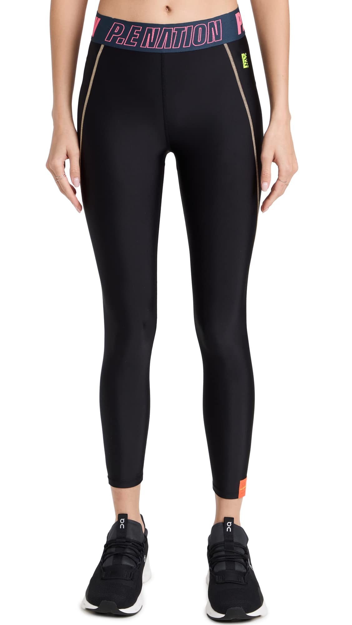 P.E NATION Women's High-Waisted Workout Leggings - Yoga, Running, Gym & Activewear for Women - Comfortable & Stylish Fitness Leggings for Training & Everyday Wear