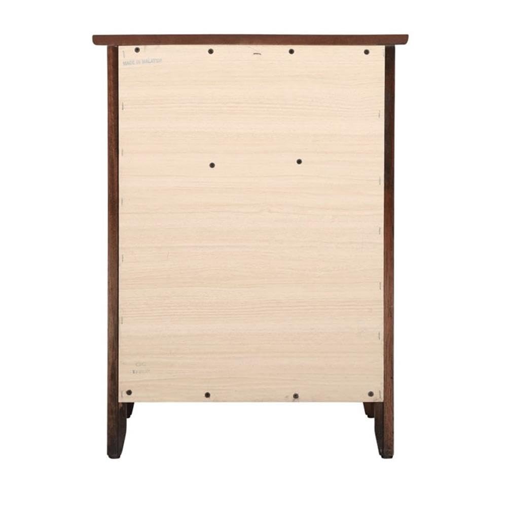 Glory Furniture Izzy 1-Drawer 1-Door Nightstand in Cappuccino Finish - Bedside Table for Bedroom, Living Room & Office Storage