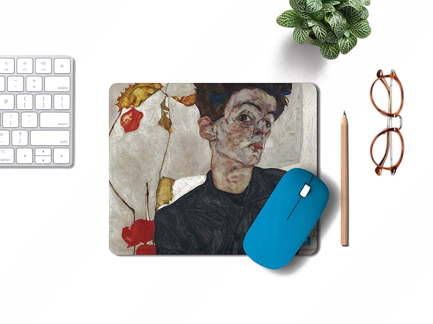 Egon Schiele Non-Slip Mouse Pad - Premium Desk Mat for Home & Office, Ergonomic Computer Accessory Gift for Artists & Professionals - Perfect for Work, Gaming & Creative Spaces