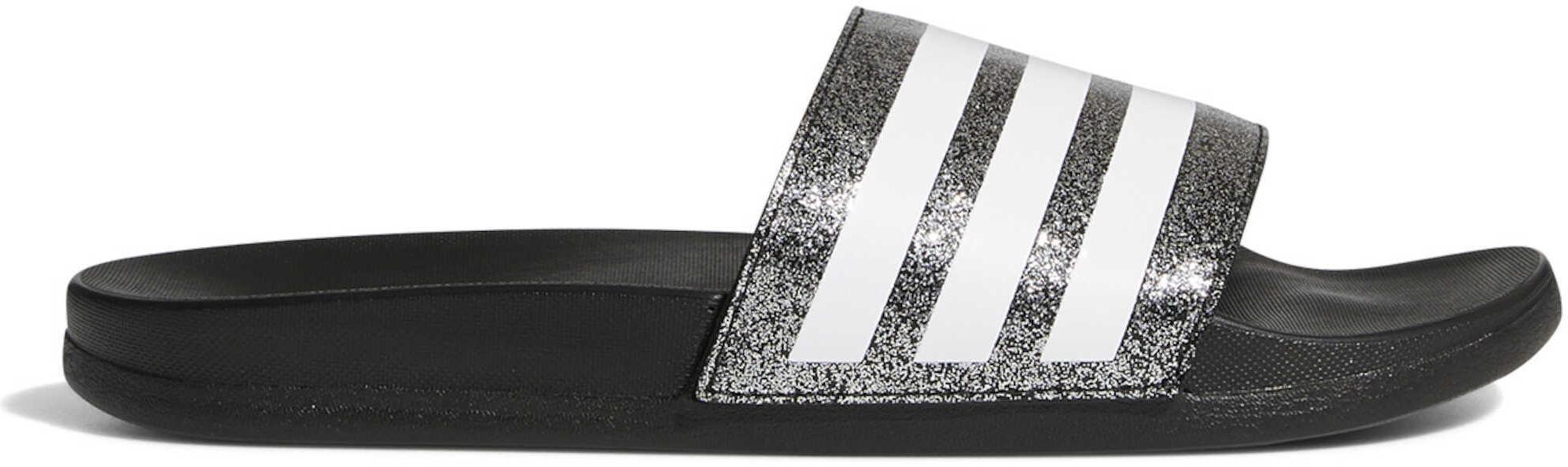 Adidas Adilette Cloudfoam+ Kids Slides - Comfortable Waterproof Sandals for Boys & Girls - Perfect for Pool, Beach, and Summer Outdoor Activities