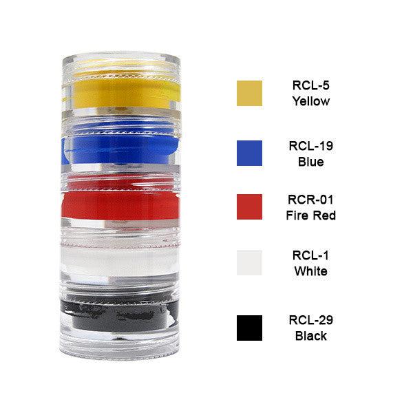 Ben Nye Primary Creme Stack - Professional Makeup Palette for Stage & Special Effects - Perfect for Theater, Halloween, and Cosplay Makeup