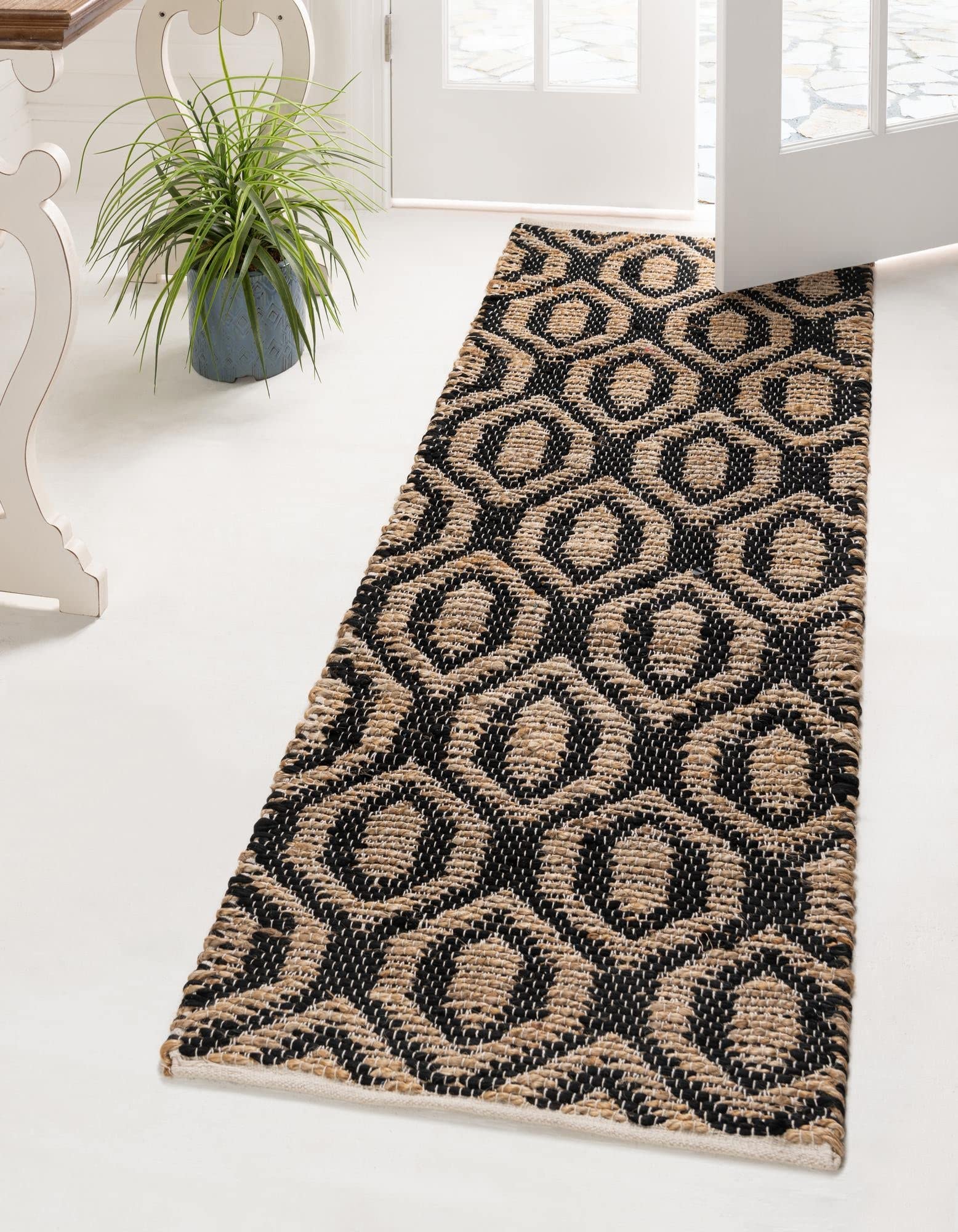 Unique Loom Chindi Jute Collection Area Rug - 2'7