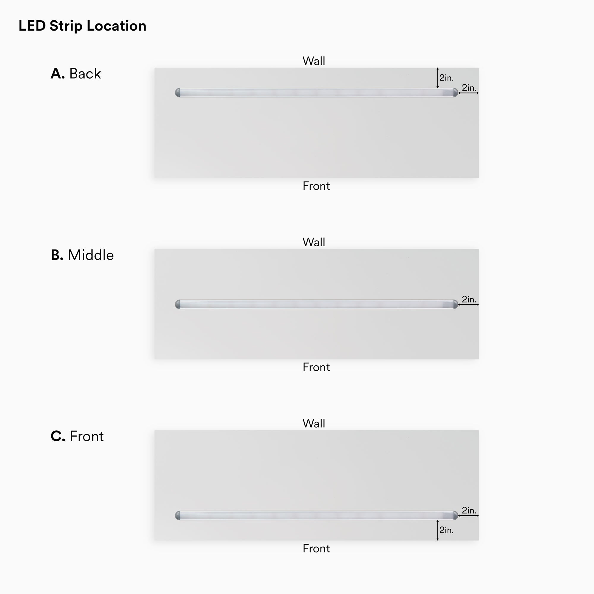 Aksel LED White Floating Shelf - Modern Wall Mounted Display Shelf for Home Decor, Kitchen, Bathroom & Living Room - Perfect for Showcasing Books, Plants & Decorative Items