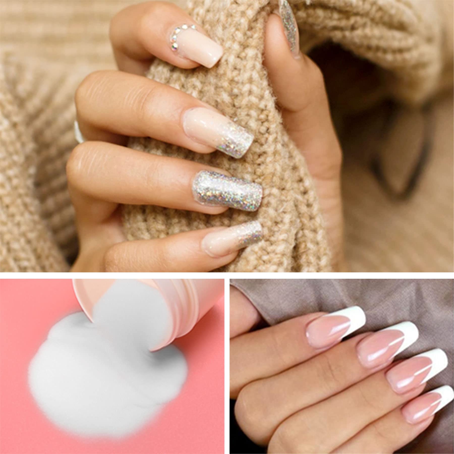 Professional Acrylic Nail Kit with Acrylic Powder & Liquid Monomer - Complete Nail Art Tools Set for Beginners & Experts - DIY Salon-Quality Nail Extensions at Home (No UV Lamp Required) - Perfect for Manicures, Parties & Special Occasions