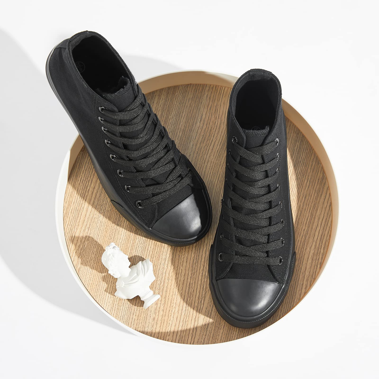 Yageyan Women's High Top Canvas Sneakers - Lace Up Fashion Shoes for Casual Wear, Classic Style - Perfect for Walking, Running, and Everyday Outfits