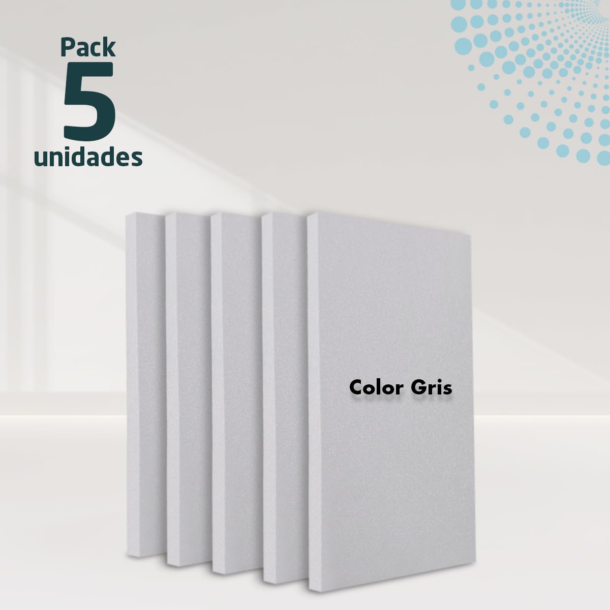 HOMEDI 5-Pack High-Density Polyurethane Foam Rubber Sheet (100x200x1cm) - HR Foam for Upholstery, Sofas, Mattresses & Cushion Filling - Gray - Perfect for DIY Furniture, Home Decor & Craft Projects