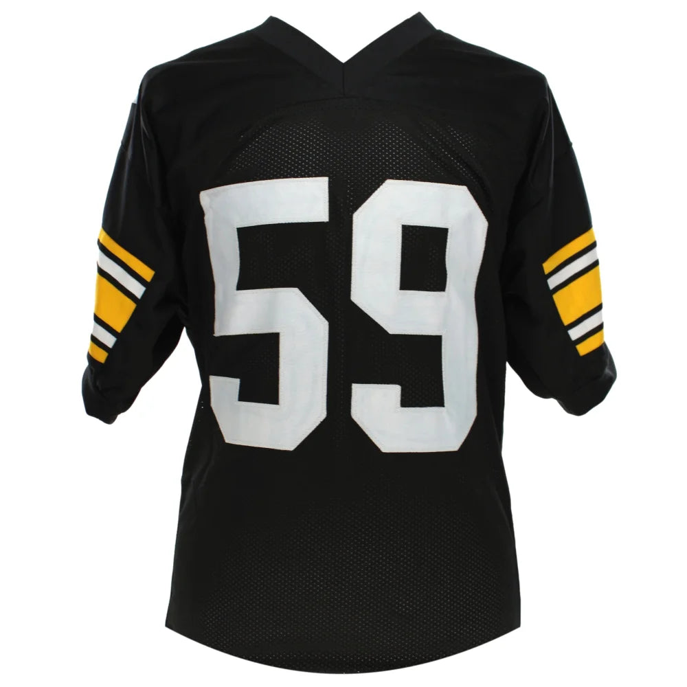 Jack Ham Autographed Pittsburgh Steelers Black Jersey with BAS COA - Signed & Inscribed HOF Memorabilia - Perfect for Football Collectors, Sports Fans & Man Cave Decor