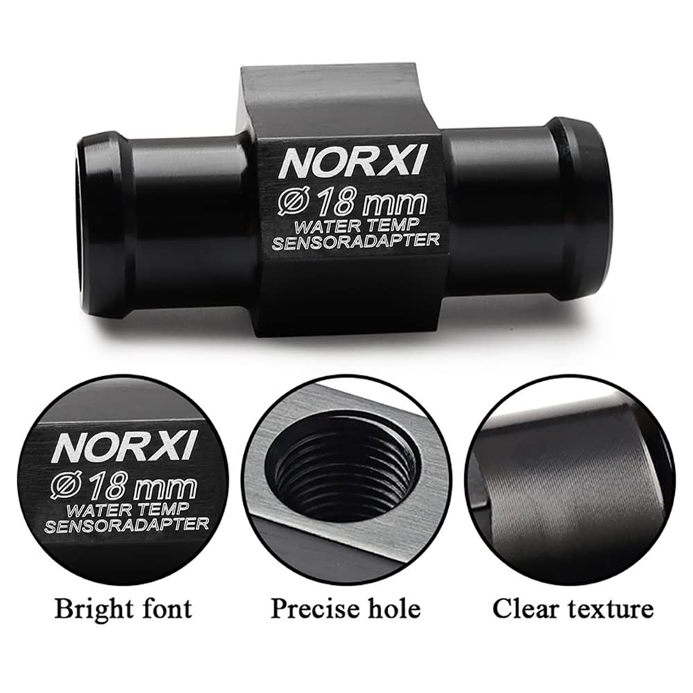 16mm Water Temperature Sensor Adapter - High Precision Thermometer Fitting for Motorcycle & Car Cooling Systems | Engine Monitoring, Performance Tuning, Radiator Hose Installation