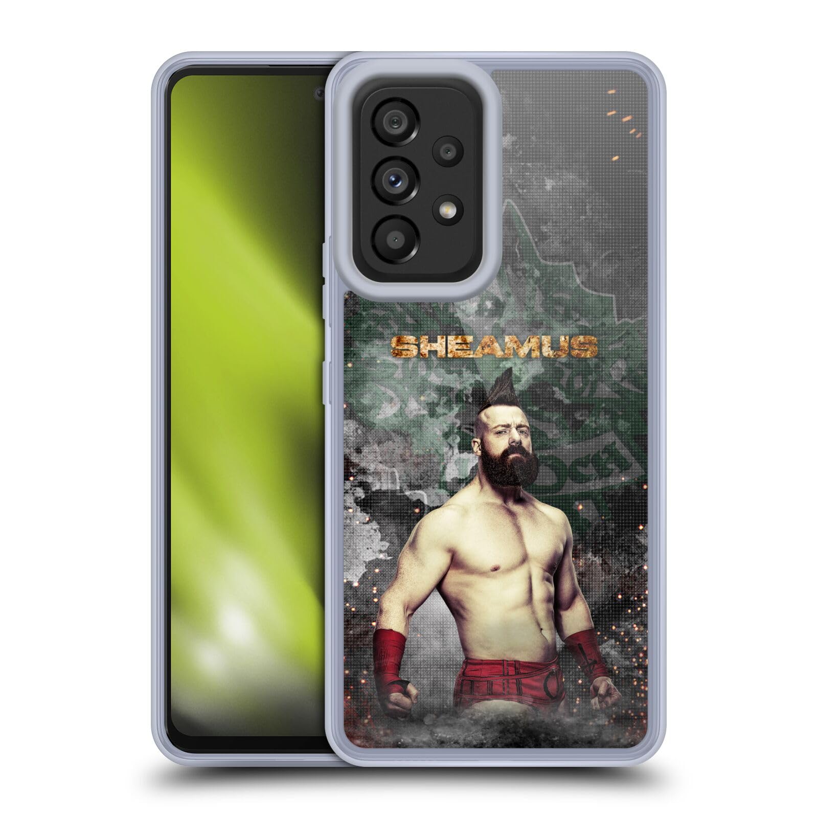 Officially Licensed WWE Sheamus LED Soft Gel Case for Samsung Galaxy A53 5G (2022) - Durable Protection with Vibrant Design for Fans & Wrestling Enthusiasts
