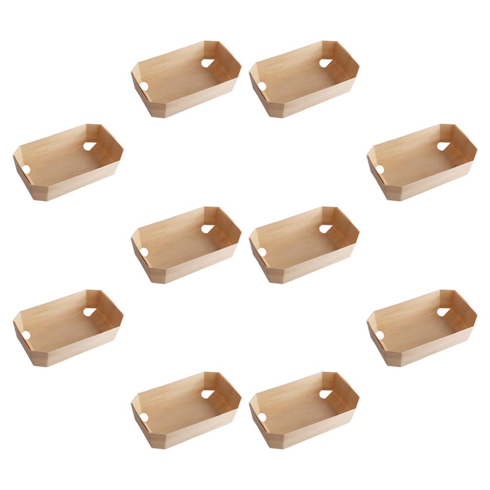 Hemoton 10-Piece Bread Loaf Pan Set - Nonstick Wooden Baking Pans for Homemade Bread, Cakes & Pastries - Perfect for Kitchen Baking Supplies, Holiday Baking & Gift Giving