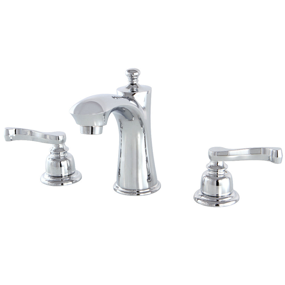 Kingston Brass KB7961FL 8-Inch Widespread Bathroom Faucet - Modern Matte Black Finish for Vanity Sinks, Powder Rooms & Guest Bathrooms
