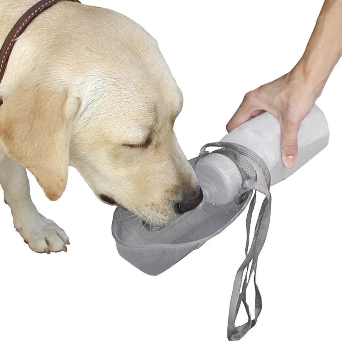 Automatic Dog Water Dispenser Bottle with Travel Cup - Portable Pet Water Feeder for Dogs & Cats - Perfect for Travel, Hiking, and Outdoor Adventures