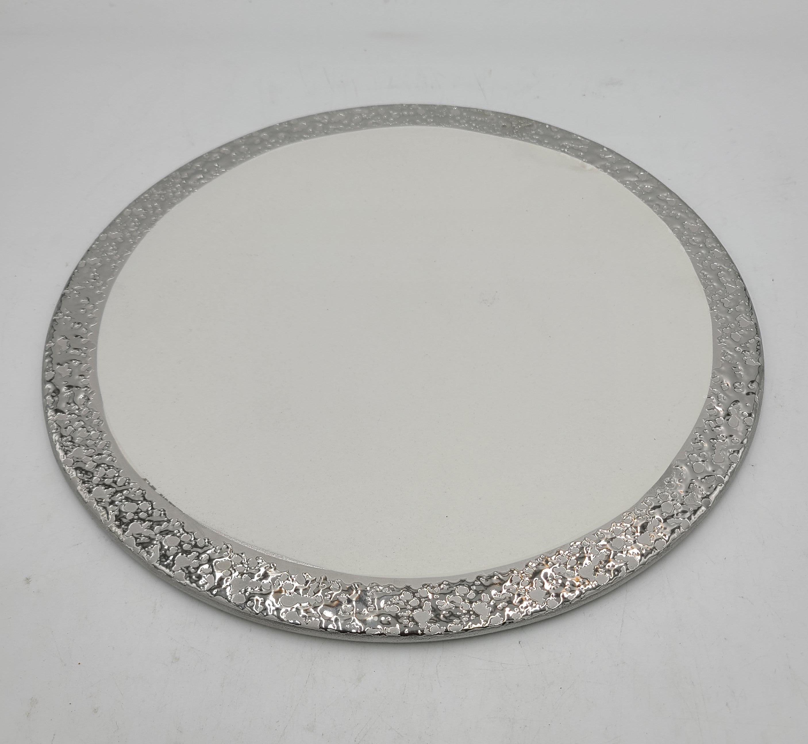 12-Pack Silver Design Round Plates - Elegant Dinnerware for Parties, Weddings & Special Events